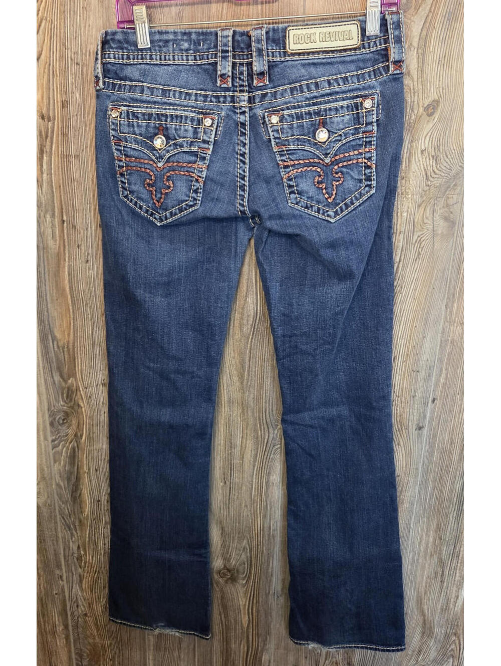 Rock Revival "Alivia" Women's Boot Cut Blue Jeans Sz 28 (30x33) Western Rodeo